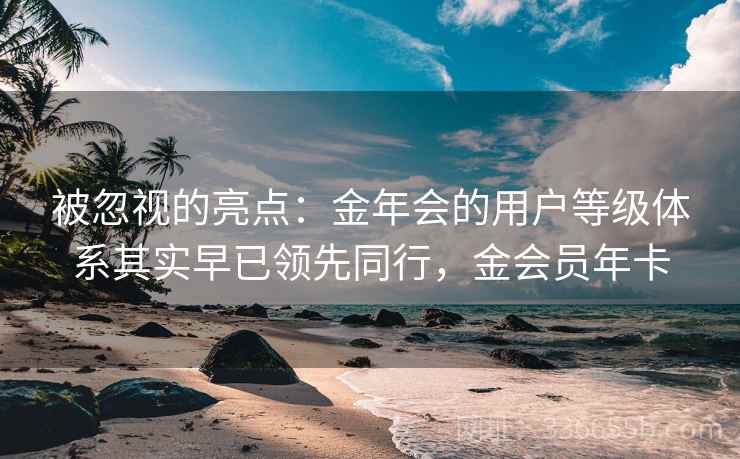 被忽视的亮点:金年会的用户等级体系其实早已领先同行,金会员年卡 被忽视的亮点:金年会的用户等级体系其实早已领先同行,金会员年卡